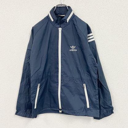 adidas　アディダス　ウインドブレーカー　紺　ネイビー　Sサイズ