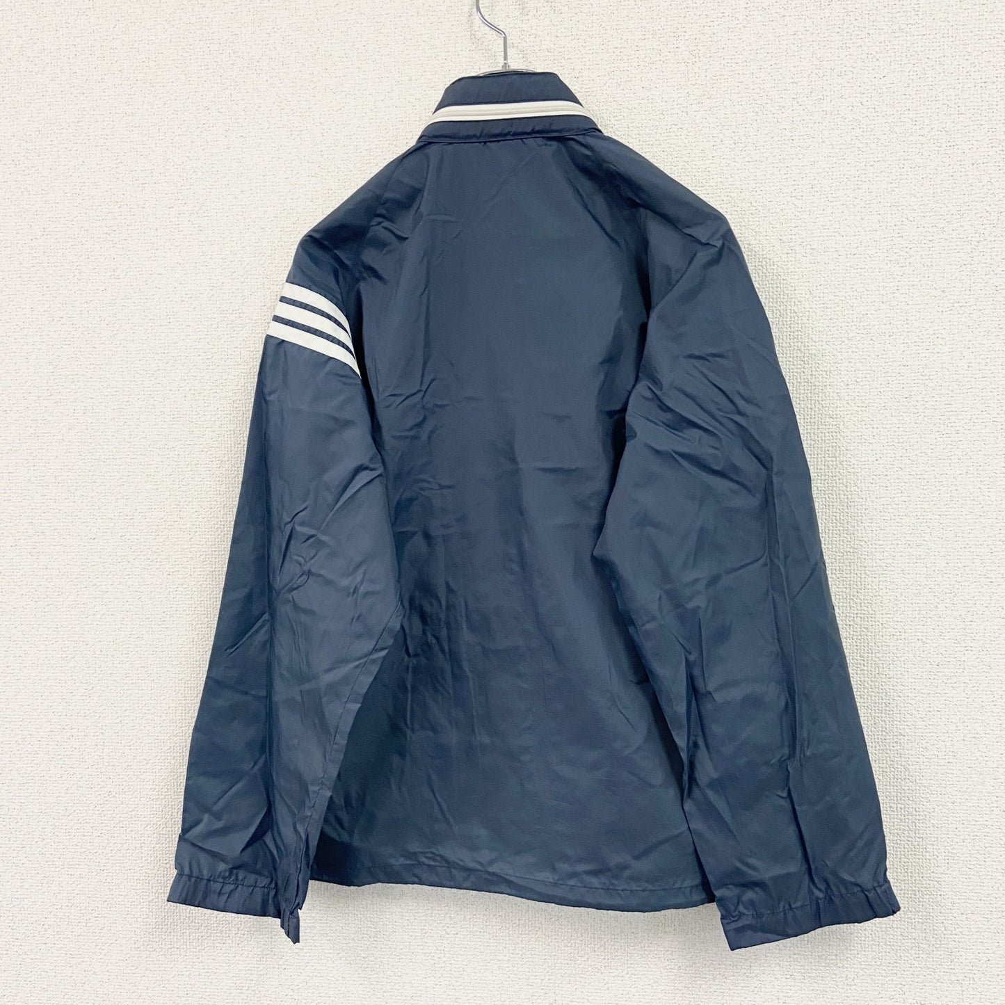 adidas　アディダス　ウインドブレーカー　紺　ネイビー　Sサイズ