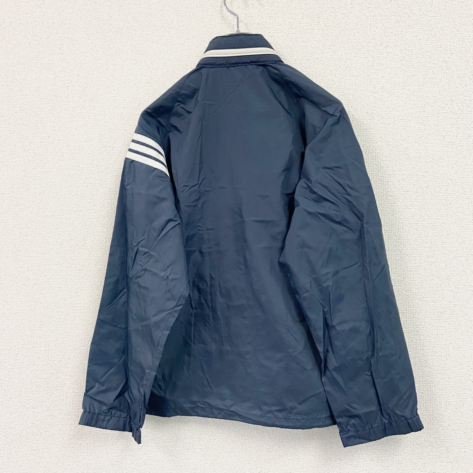 adidas　アディダス　ウインドブレーカー　紺　ネイビー　Sサイズ