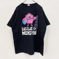 90s～　anvil　アンヴィル　半袖プリントモンスターTシャツ　クルーネック　ヴィンテージ　黒　ブラック　XLサイズ
