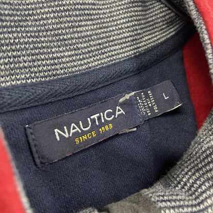 NAUTICA　ノーティカ　ハーフジップスウェット/トレーナー　赤　レッド　Lサイズ