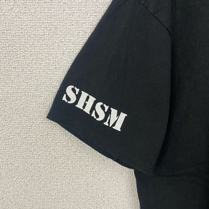 古着 used　Champion　チャンピオン　半袖ワンポイントプリントTシャツ　SHSM TITANS　黒　春夏服　Lサイズ