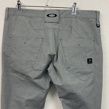 OAKLEY　オークリー　チノパン　ゴルフパンツ　ワンポイントロゴ　灰色　グレー　W38サイズ