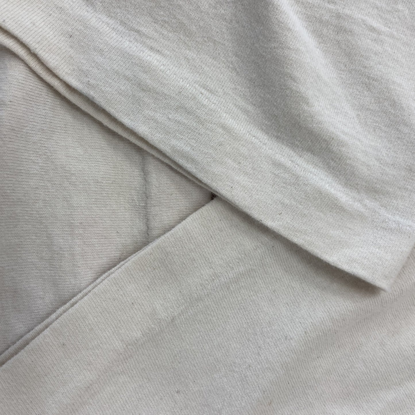 古着 used　FRUIT OF THE LOOM　半袖プリントTシャツ　シングルステッチ　90s　クルーネック　ベージュ　Lサイズ