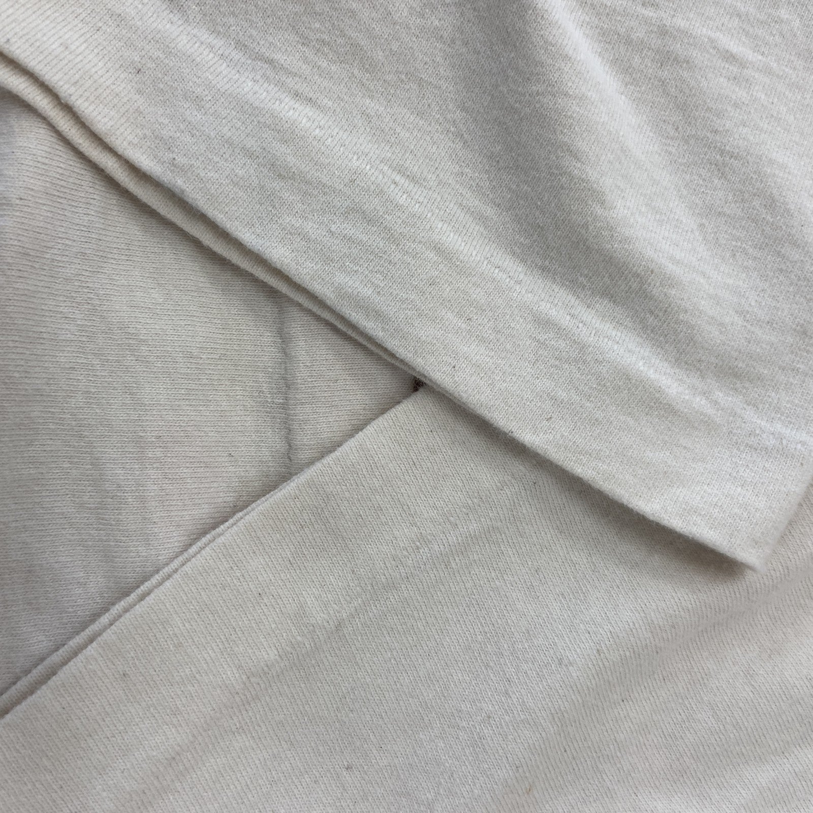 古着 used　FRUIT OF THE LOOM　半袖プリントTシャツ　シングルステッチ　90s　クルーネック　ベージュ　Lサイズ