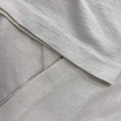 古着 used　FRUIT OF THE LOOM　半袖プリントTシャツ　シングルステッチ　90s　クルーネック　ベージュ　Lサイズ