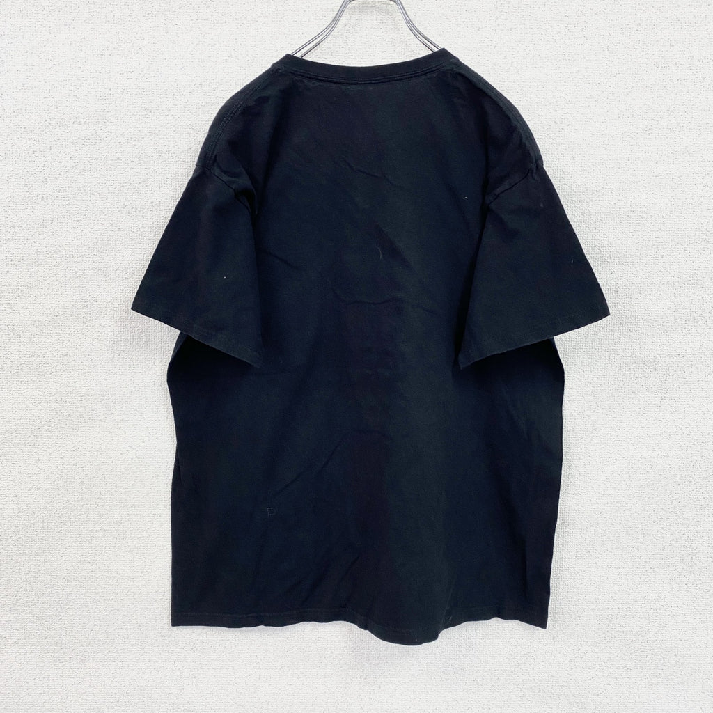 90s～　anvil　アンヴィル　半袖プリントモンスターTシャツ　クルーネック　ヴィンテージ　黒　ブラック　XLサイズ