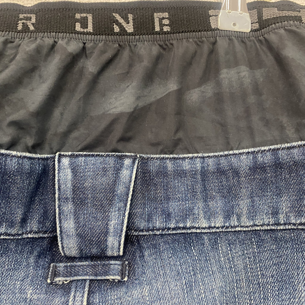 241　TWO FOR ONE　GORE-TEX　デニムパンツ/ジーンズ　スノーパンツ　縦落ち　フェード　インディゴ　XLサイズ