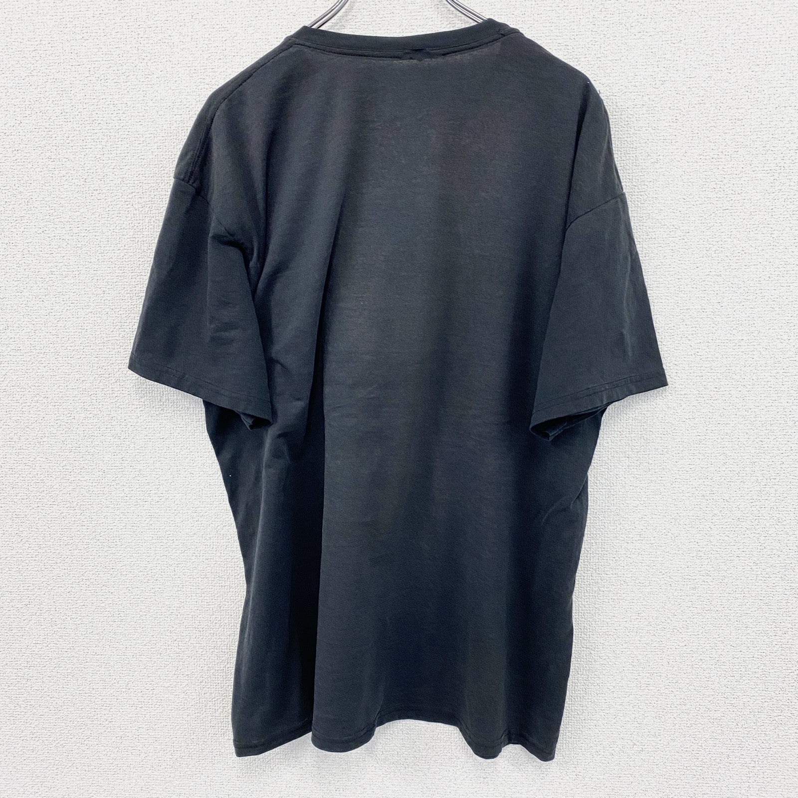 半袖プリントビールTシャツ　スーベニア　Presidente　ワンポイント　ドミニカ共和国　アーチプリント　クルーネック　黒　ブラック　