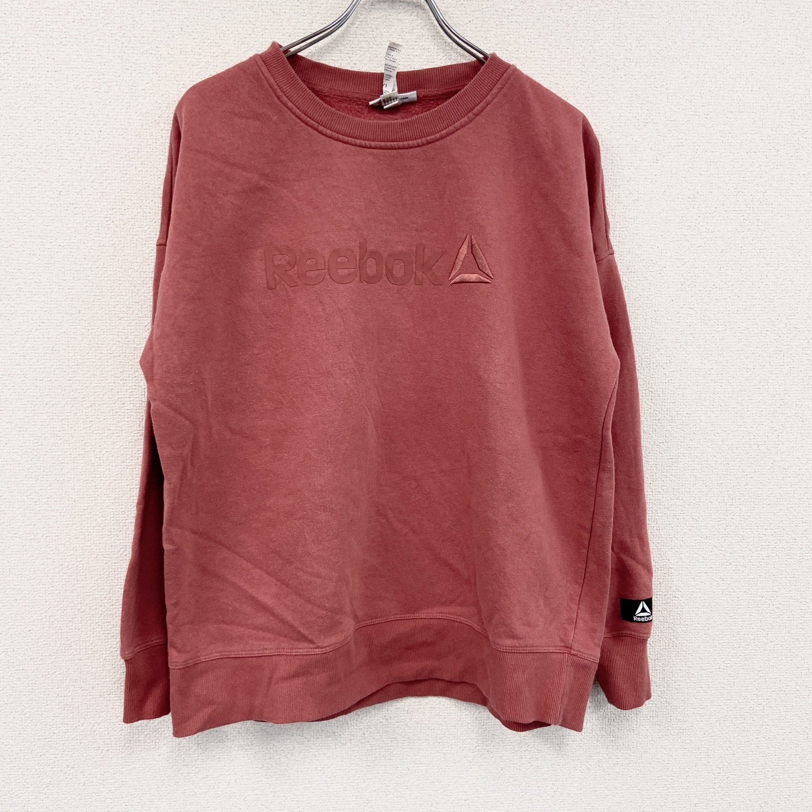 Reebok　リーボック　スウェット/トレーナー　フェード　赤　レッド　Lサイズ
