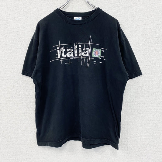 JHK　半袖プリントTシャツ　talia　黒　ブラック　XLサイズ