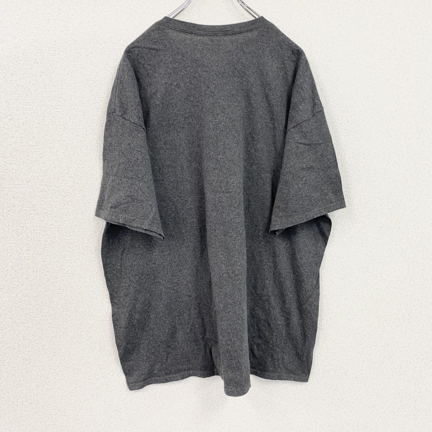 DELTA　デルタ　半袖プリントTシャツ　NEW YORK CITY　星条旗　灰色　ダークグレー　2XLサイズ