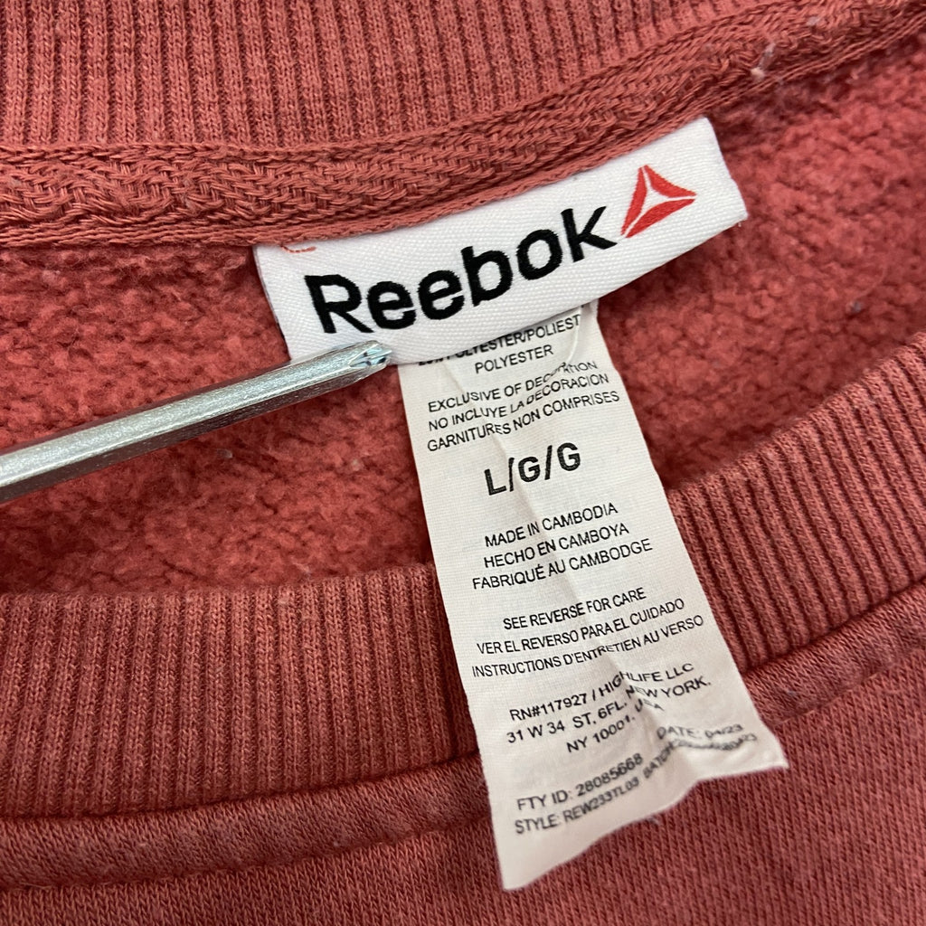 Reebok　リーボック　スウェット/トレーナー　フェード　赤　レッド　Lサイズ
