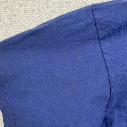 古着 used　PLANET HOLLYWOOD　半袖プリントTシャツ　NASHVILLE　カジュアル　クルーネック　青　Sサイズ