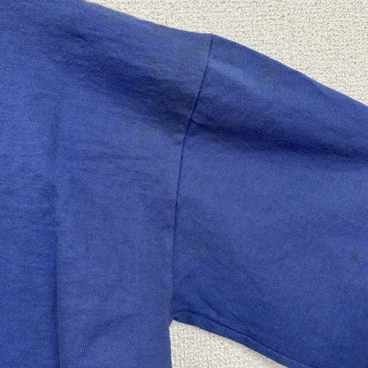 古着 used　PLANET HOLLYWOOD　半袖プリントTシャツ　NASHVILLE　カジュアル　クルーネック　青　Sサイズ