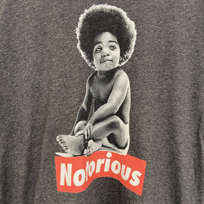 古着 used　OLD NAVY　半袖プリントTシャツ　赤ちゃん　カジュアルデザイン　クルーネック　グレー　レトロ　Sサイズ