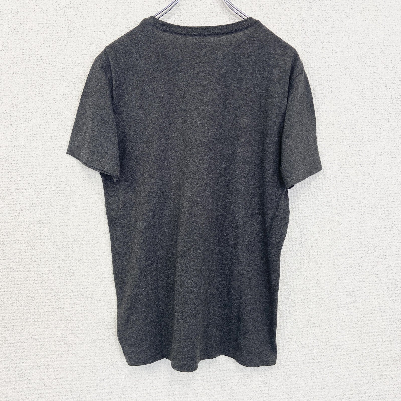 古着 used　OLD NAVY　半袖プリントTシャツ　赤ちゃん　カジュアルデザイン　クルーネック　グレー　レトロ　Sサイズ