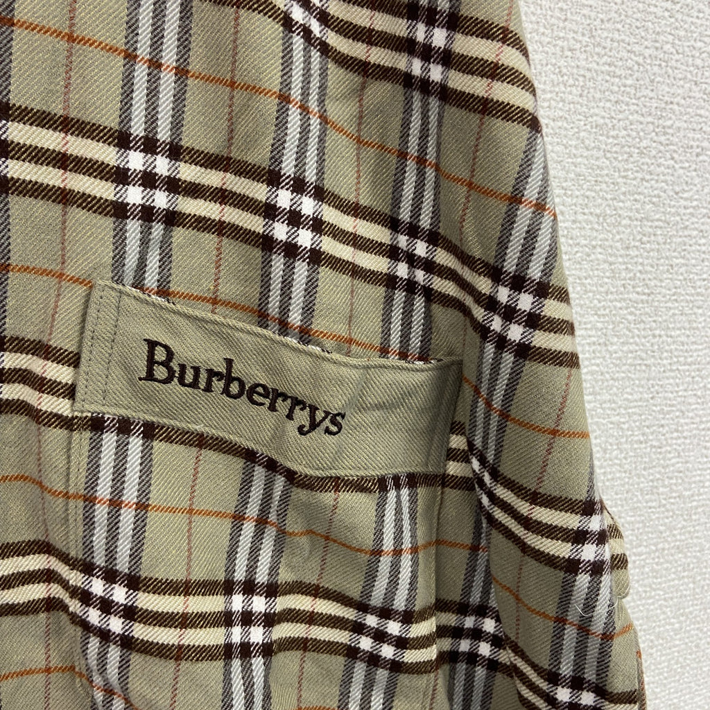 Burberrys　バーバリーズ　長袖シャツ　チェック柄　キャメル　Mサイズ