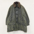 ～90s　Barbour　バブアー　BORDER　ボーダー　オイルドジャケット　ヴィンテージ　カーキ　C46サイズ