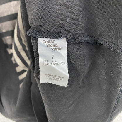 Cedar Wood State　半袖プリントTシャツ　黒　ブラック　Lサイズ
