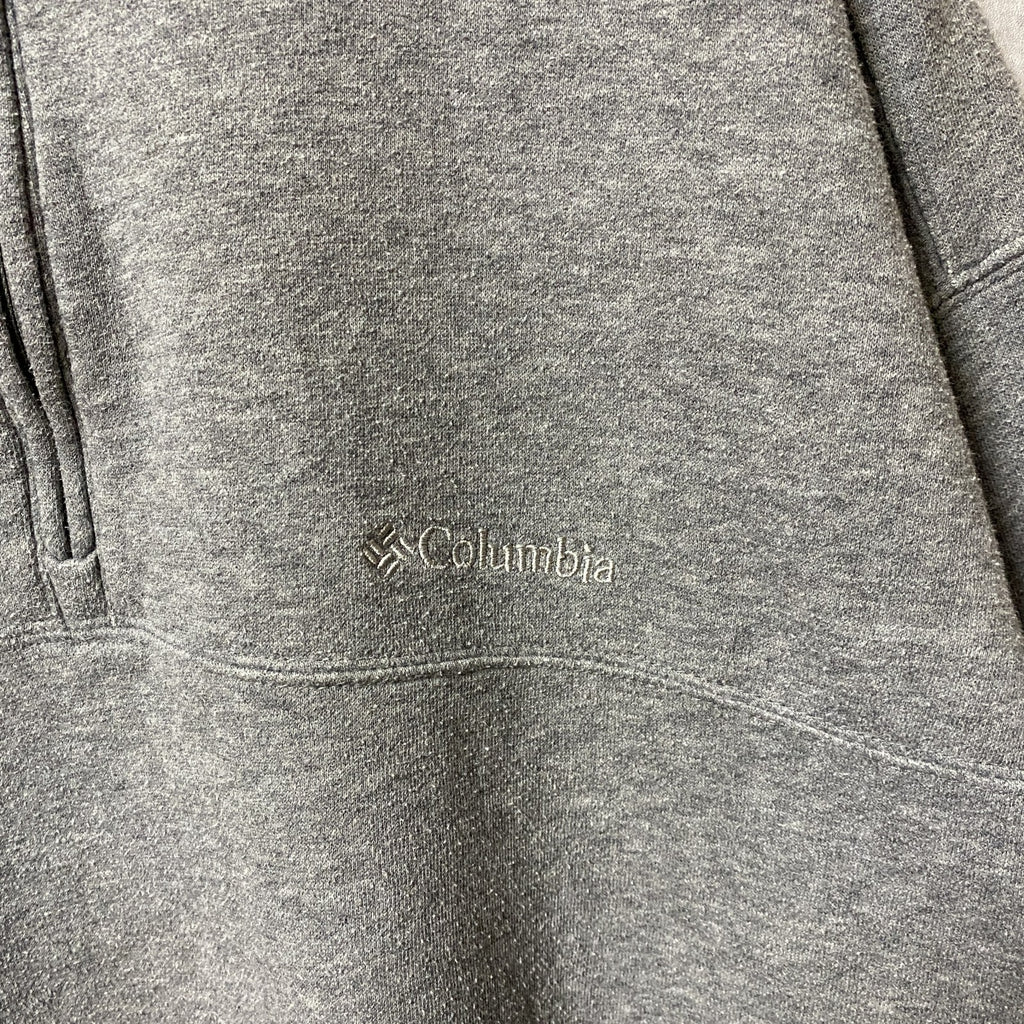 古着 used　Columbia コロンビア　長袖ハーフジップスウェット　トレーナー　オーバーサイズ　グレー　XXLサイズ