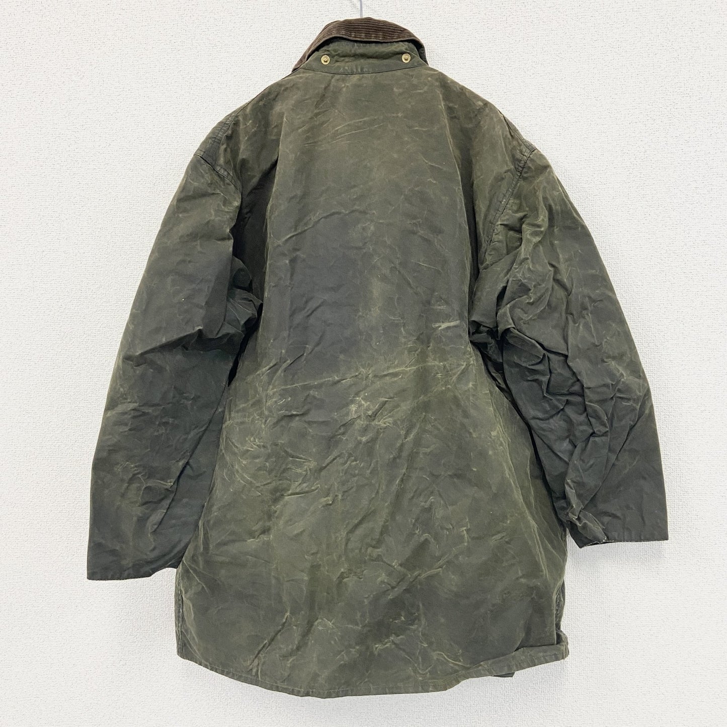 ～90s　Barbour　バブアー　BORDER　ボーダー　オイルドジャケット　ヴィンテージ　カーキ　C46サイズ