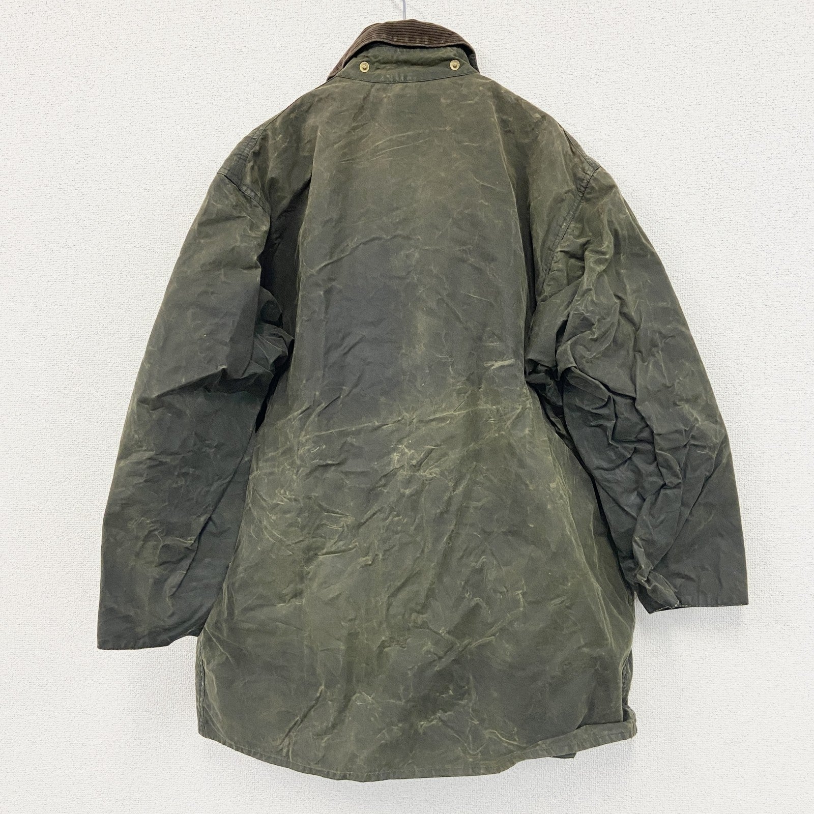 ～90s　Barbour　バブアー　BORDER　ボーダー　オイルドジャケット　ヴィンテージ　カーキ　C46サイズ