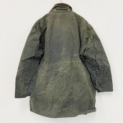 ～90s　Barbour　バブアー　BORDER　ボーダー　オイルドジャケット　ヴィンテージ　カーキ　C46サイズ