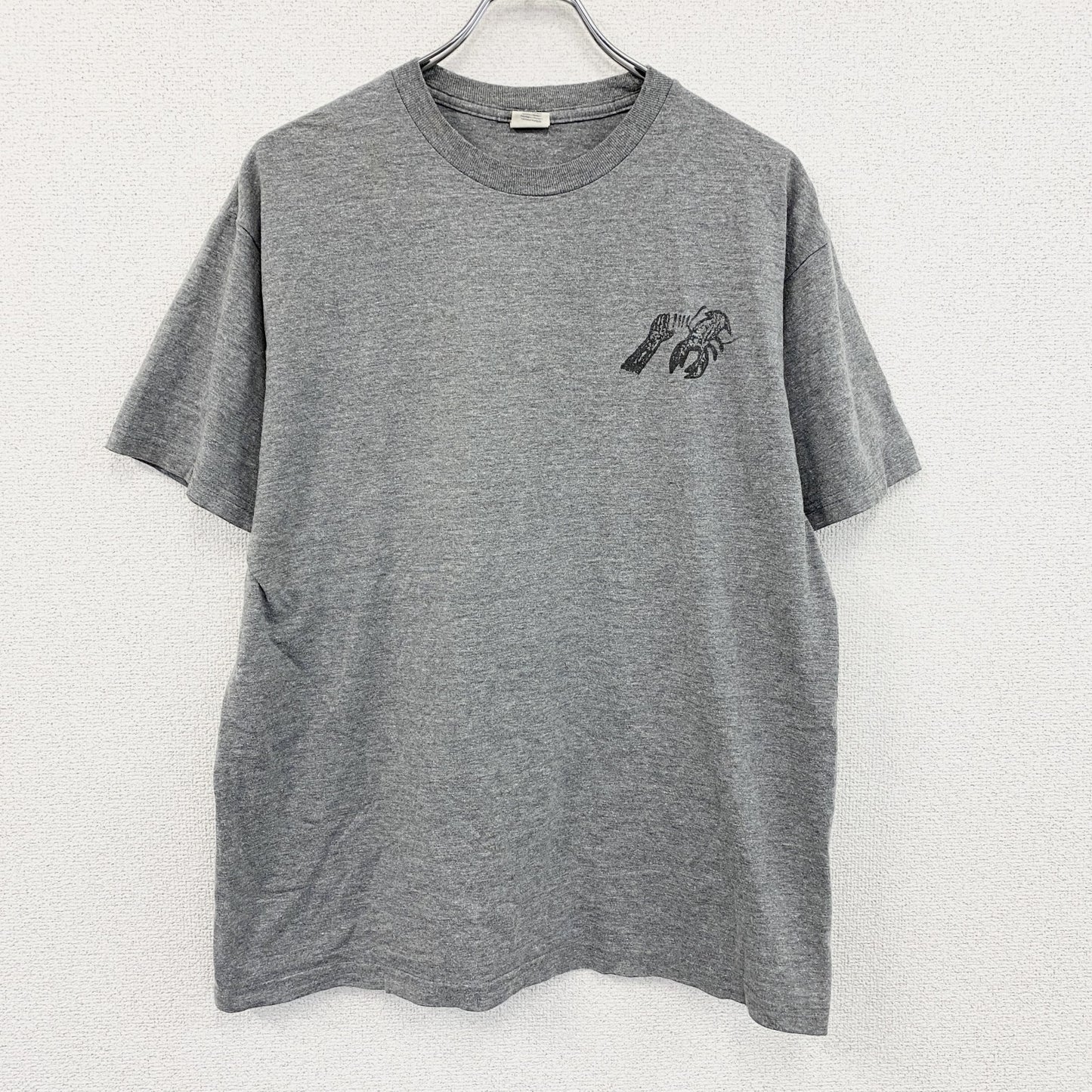 GILDAN　ギルダン　半袖プリントTシャツ　グレー　Lサイズ