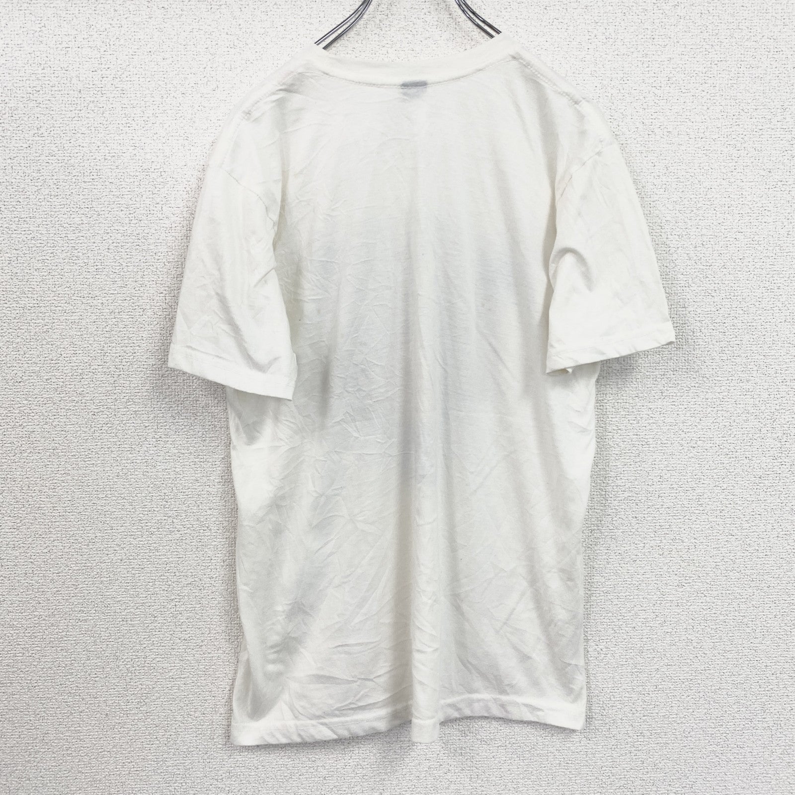 The MARINE　BRAND　半袖プリントアニマルTシャツ　イラスト　豹　白　ホワイト　Lサイズ