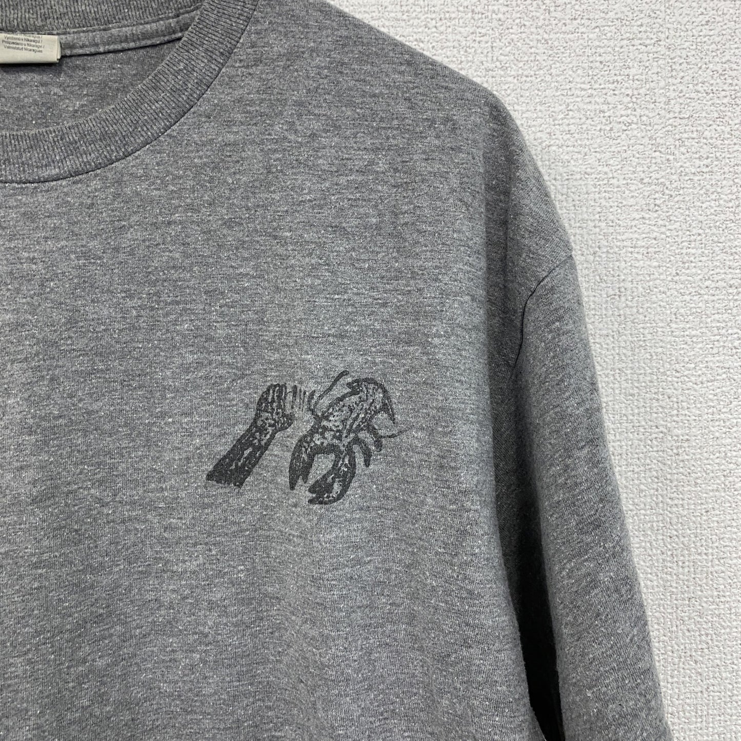 GILDAN　ギルダン　半袖プリントTシャツ　グレー　Lサイズ