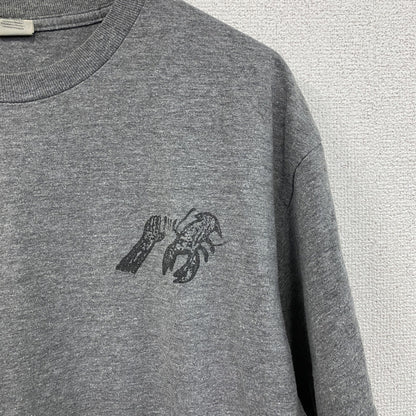 GILDAN　ギルダン　半袖プリントTシャツ　グレー　Lサイズ