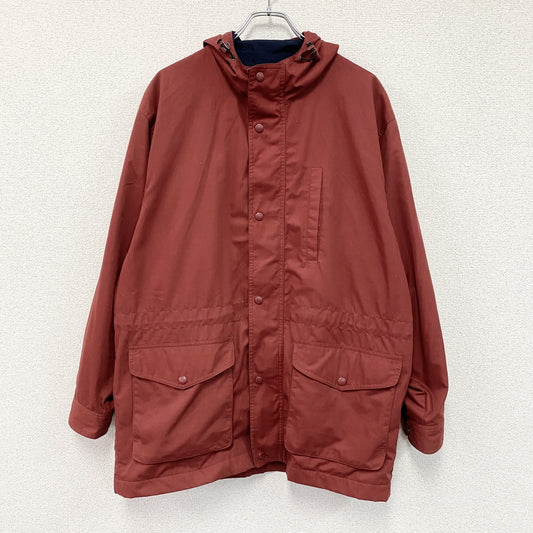 00s　OLD UNIQLO　オールドユニクロ　マウンテンパーカー　3つポケット　ヴィンテージ　赤　レッド　Lサイズ