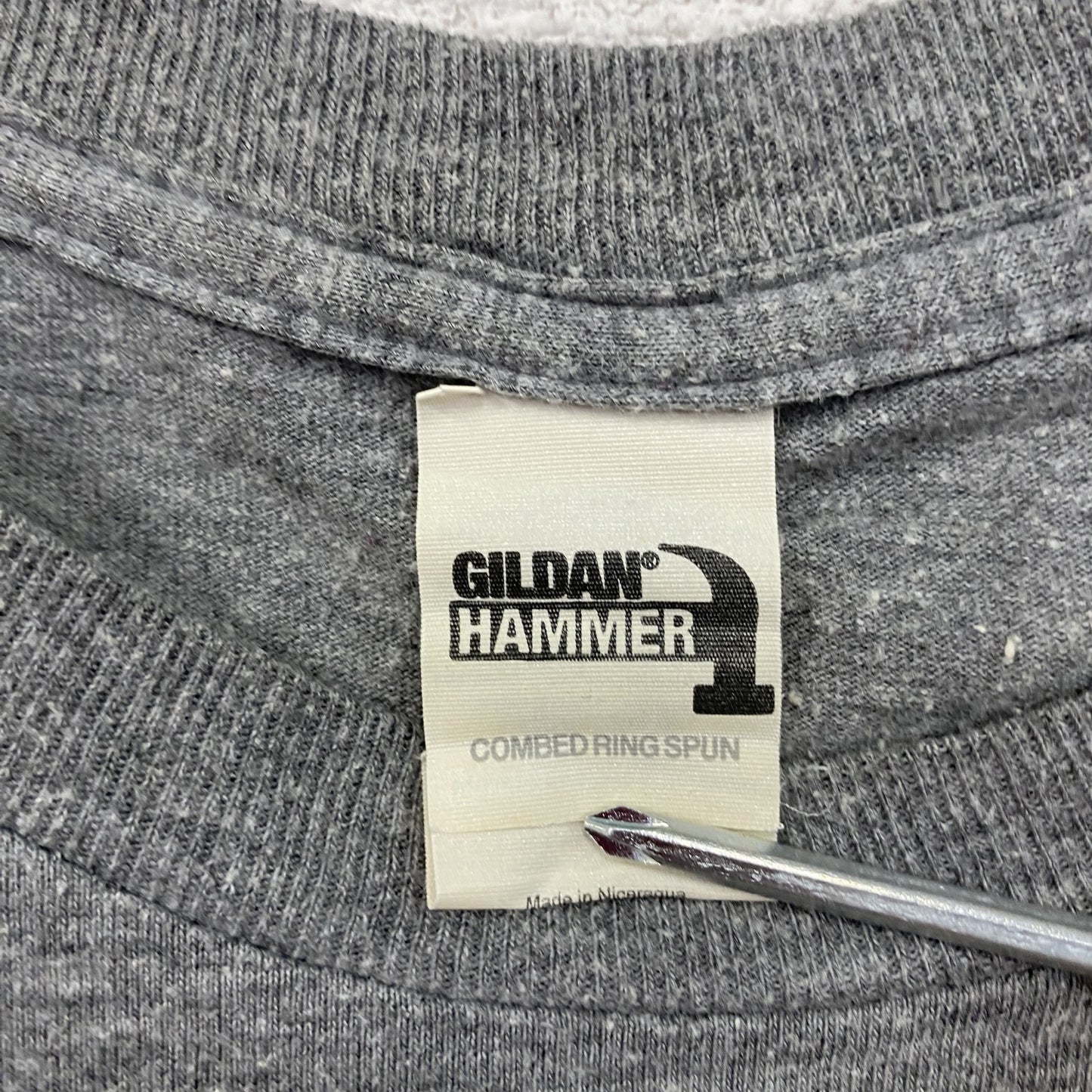GILDAN　ギルダン　半袖プリントTシャツ　グレー　Lサイズ