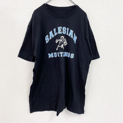 半袖プリントTシャツ　黒　ブラック