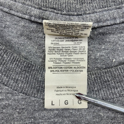 GILDAN　ギルダン　半袖プリントTシャツ　グレー　Lサイズ