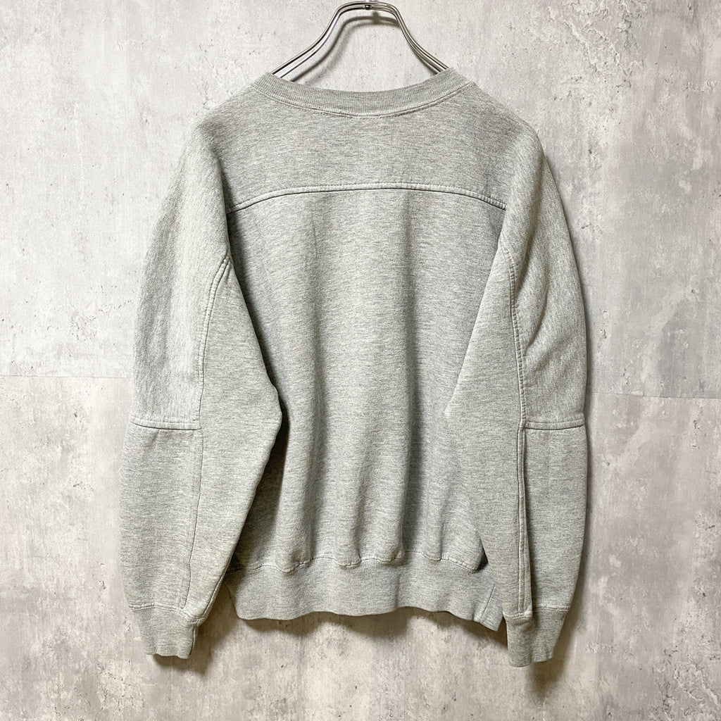 90s　NORTH CAROLINA　ノースカロライナ大学　カレッジ刺繍スウェット　トレーナー　グレー　Mサイズ