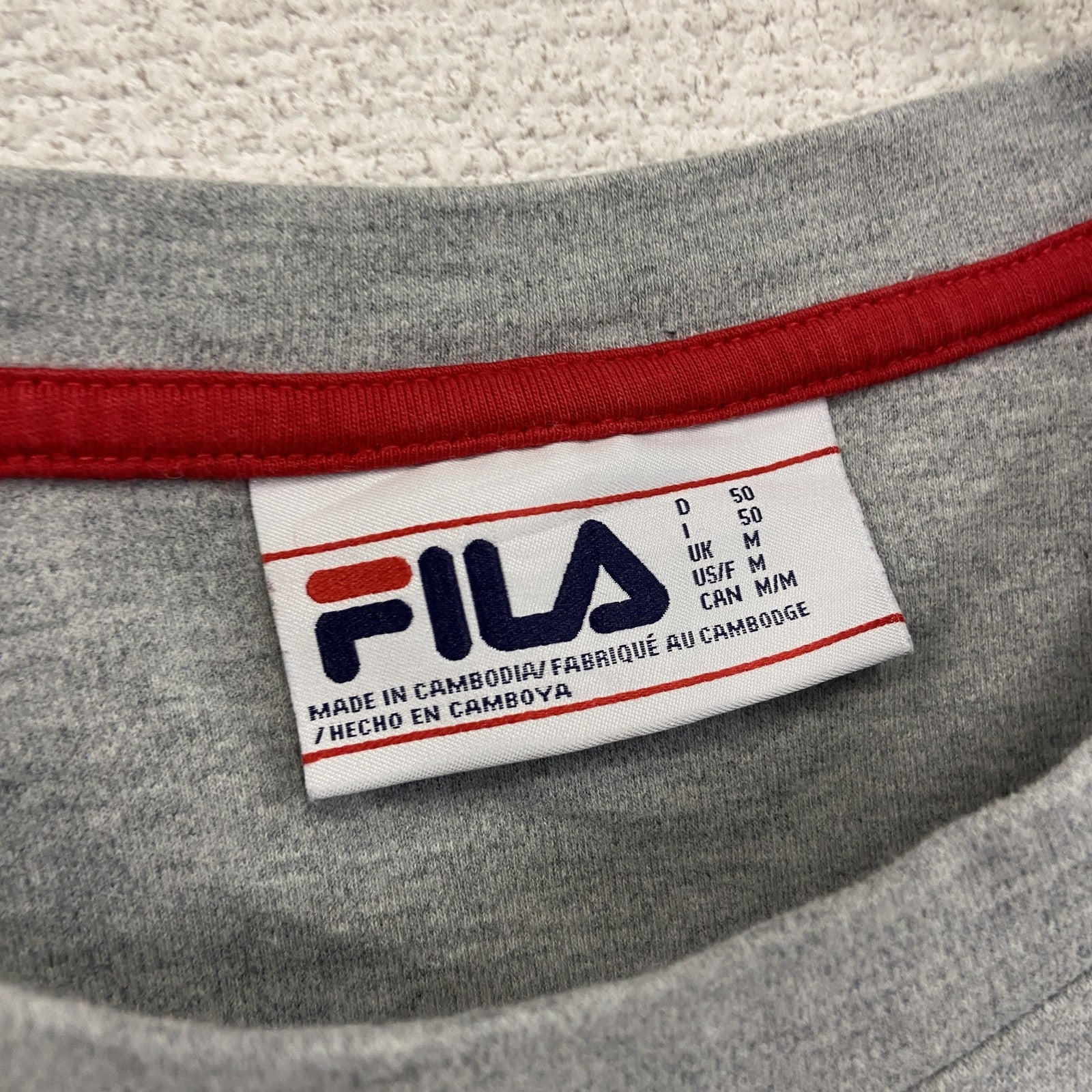 FILA　フィラ　スウェット/トレーナー　灰色　グレー　Mサイズ