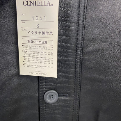 CENTELLA　ラムレザーカーコート　レザージャケット　未使用品　黒　ブラック　Sサイズ