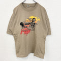90s　auzzie　半袖プリントTシャツ　ヴィンテージ　シングルステッチ　茶色　XXLサイズ