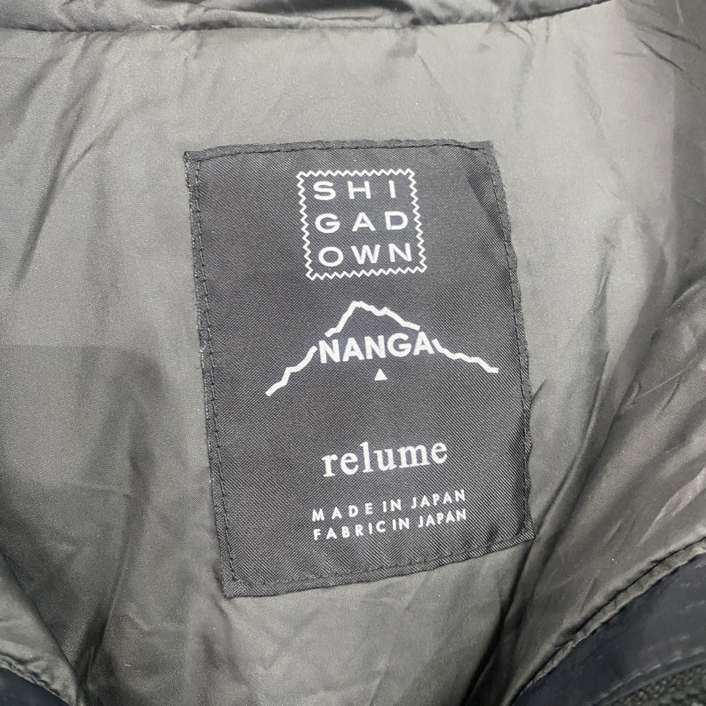 NANGA　ナンガ　JOURNAL STANDARD relume　ジャーナルスタンダードレリューム　ダウンジャケット　ダウン90%　黒　ブラック　Lサイズ