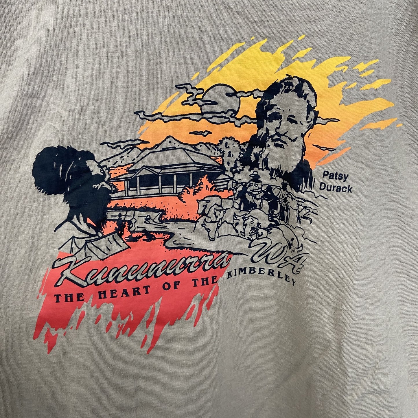 90s　auzzie　半袖プリントTシャツ　ヴィンテージ　シングルステッチ　茶色　XXLサイズ