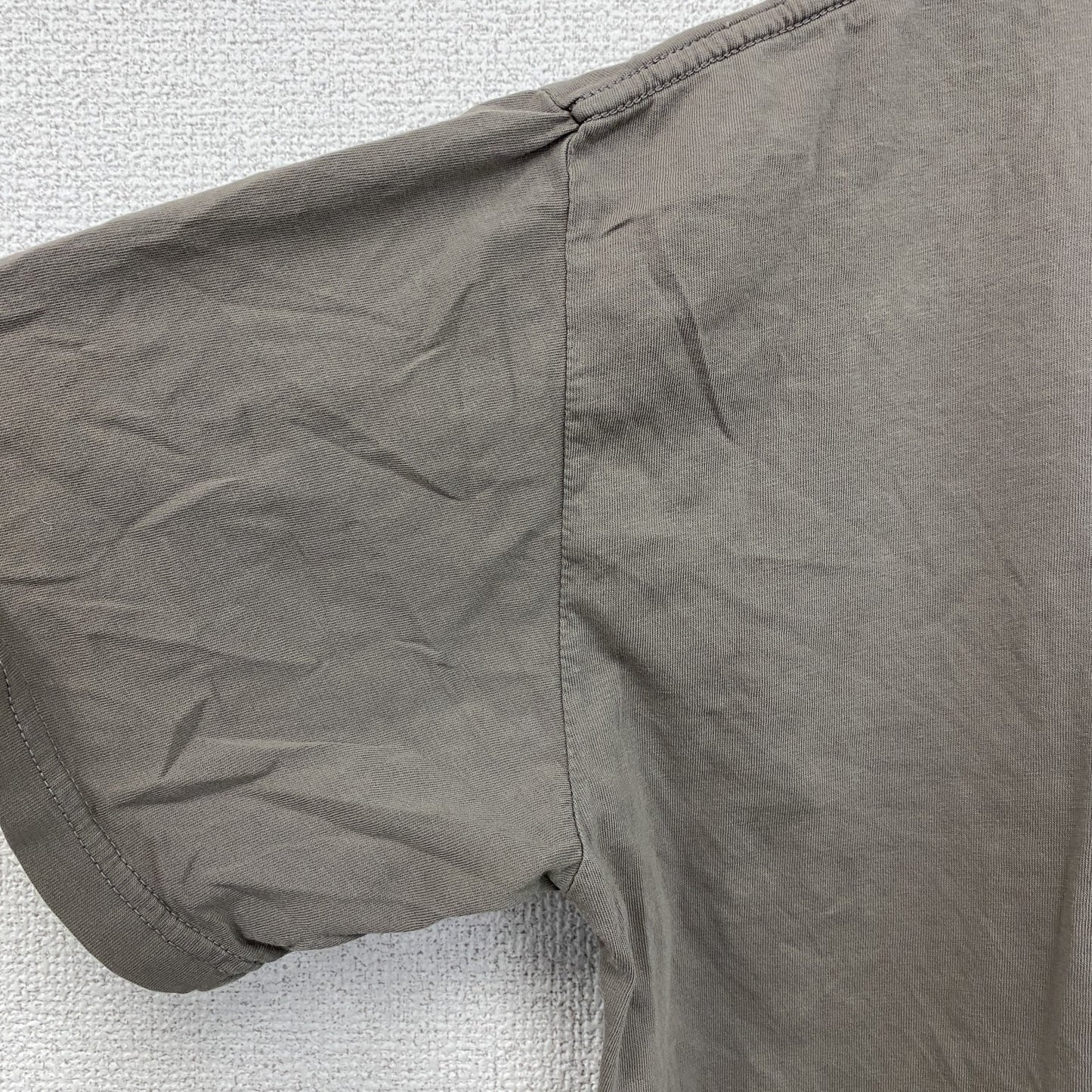 WEE　半袖プリントTシャツ　スカル　骸骨　クルーネック　ビックプリント　灰色　グレー　XLサイズ