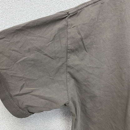 WEE　半袖プリントTシャツ　スカル　骸骨　クルーネック　ビックプリント　灰色　グレー　XLサイズ