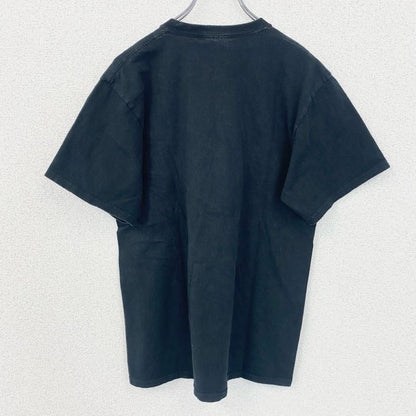 古着 used　PORT&COMPANY　半袖フロントプリントTシャツ　THORNAPPLE KELLOGG　黒　Mサイズ