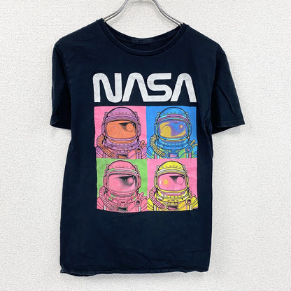 NASA　半袖プリントTシャツ　黒　ブラック　