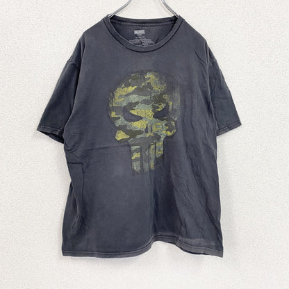 MARVEL　マーベル　半袖プリントTシャツ　フェード　黒　ブラック　XLサイズ