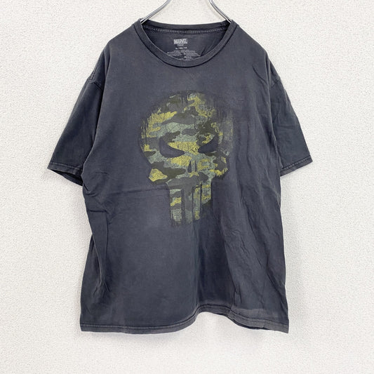 MARVEL　マーベル　半袖プリントTシャツ　フェード　黒　ブラック　XLサイズ