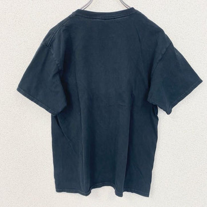 古着 used　半袖ロゴプリントTシャツ　WAYLAND　WILDCATS　黒　ブラック　レトロデザイン　春夏服