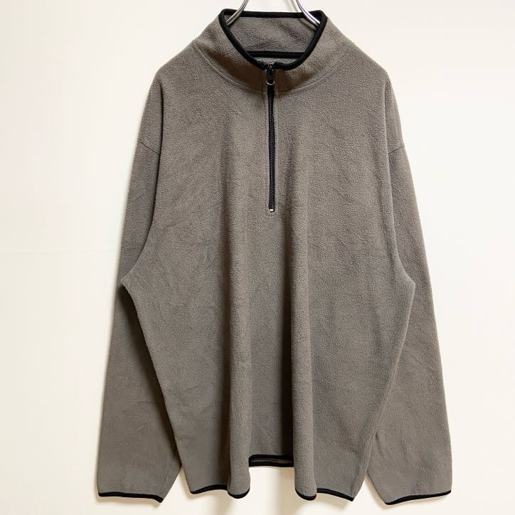 OLD NAVY　オールドネイビー　ハーフジップフリースジャケット　ビッグシルエット　グレー　2XLサイズ